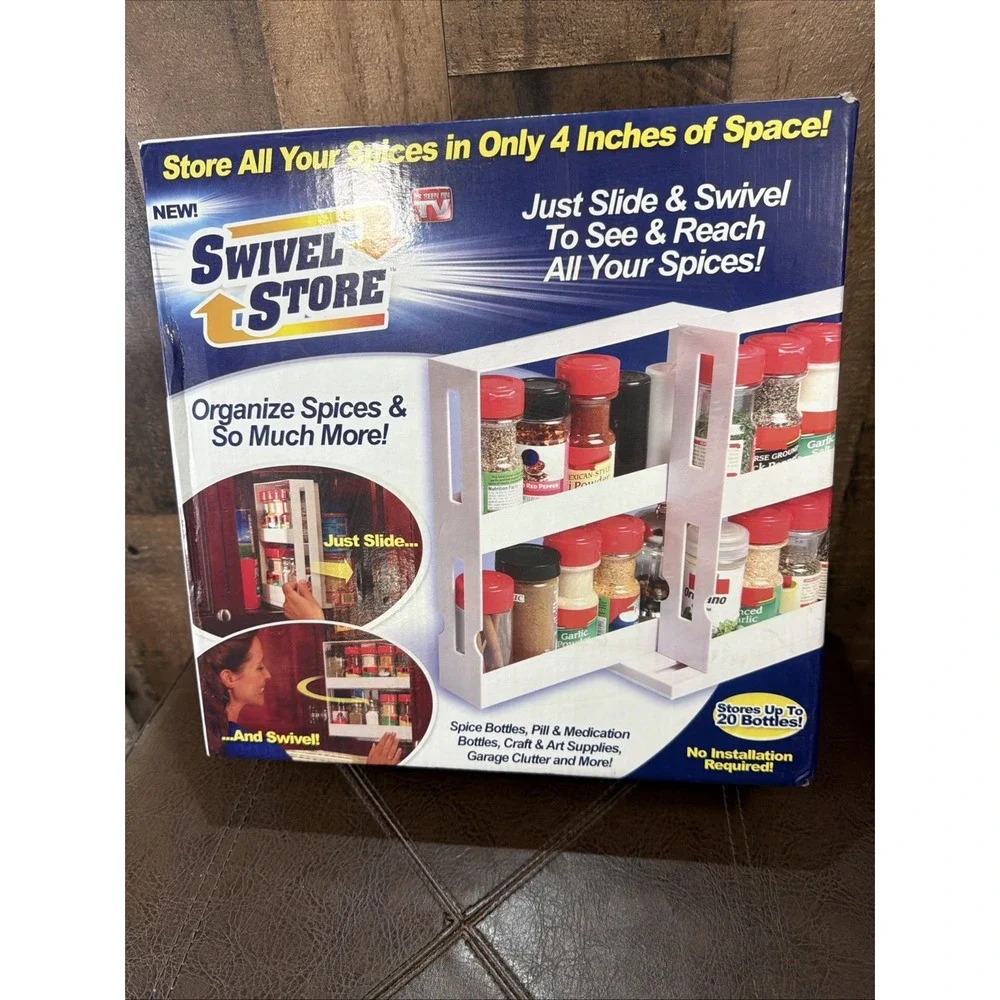Brand New Swivel Store Organizer Spice Rack Storage System As Seen on TV!!